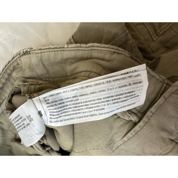 New Abercrombie & Fitch Cargo Pants Mens Baggy Y2k Utility 31x32 Loose Khaki - Picture 6 of 9